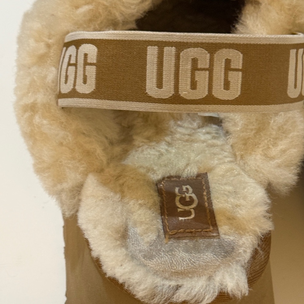 UGG Shearling Platform Slippers Shoes Funkette - Picture 9 of 12